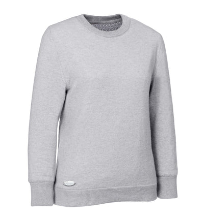 Viktorias Athleisure Kaschmirpullover mit Rundhalsausschnitt für Damen und Herren - High-Tech-Innenfutter in der Farbe Grey. Klima-aktiv: Ideal zum Golfen, Segeln, Reiten, Wandern und Radfahren. Luxuriöser Komfort für den aktiven Freizeitbereich. Ein Must-Have-Pullover für aktive Lebensstile - immer perfekt gekleidet.