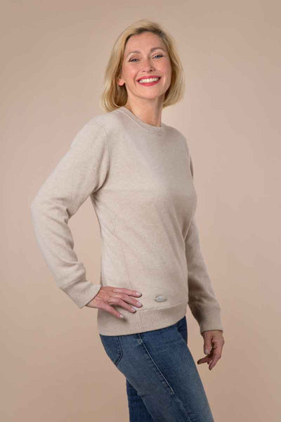 Kaschmirpullover, Damen, Sand